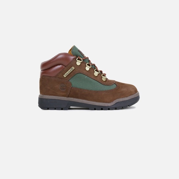 Timberland Field Boot Pre-School Brown Green Leather 5.5 - Picture 10 of 10